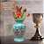 Vaso de Porcelana para Flores Jarro de Louça Médio Bojudo 13 cm Pintado à Mão FLORAL AZALEIAS SILVESTRE ROSA - Imagem 6