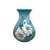 Vaso de Porcelana para Flores Jarro de Louça Médio Gota 13 cm Pintado à Mão FLORAL AZALEIA BRANCA - Imagem 1