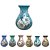 Vaso de Porcelana para Flores Jarro de Louça Médio Gota 13 cm Pintado à Mão FLORAL AZALEIA BRANCA - Imagem 2