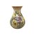 Vaso de Porcelana para Flores Jarro de Louça Médio Gota 13 cm Pintado à Mão FLORAL AZALEIAS AMARELA ROSA - Imagem 1