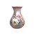 Vaso de Porcelana para Flores Jarro de Louça Médio Gota 13 cm Pintado à Mão FLORAL ROSAS BRANCA ROSA - Imagem 1