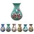 Vaso de Porcelana para Flores Jarro de Louça Médio Gota 13 cm Pintado à Mão FLORAL AZALEIAS SILVESTRE ROSA - Imagem 2