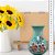 Vaso de Porcelana para Flores Jarro de Louça Médio Gota 13 cm Pintado à Mão FLORAL AZALEIAS SILVESTRE ROSA - Imagem 5
