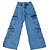 Calça jeans cargo dois bolsos com regulagem - Imagem 5