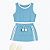 Conjunto short saia e regata juvenil - Imagem 4