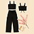 Conjunto de calça widlegg com cinto + blusinha - Imagem 2