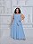 Vestido linho azul claro . - Imagem 1