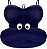 Almofada para Banho Azul Marinho com Creme Baby Pil - Imagem 2