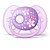 Chupeta Philips Avent Ultra Soft Decorada 6 a 18 Meses Flores Roxa (1 unidade) - Imagem 1