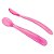 Colher de Silicone Rosa Chicco (2 unidades) - Imagem 1