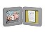 My Baby Touch Porta Retrato com Molde Single Baby Art (White & Grey) - Imagem 1