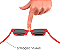 Óculos de Sol Baby Vermelho Com Alça Ajustável Buba - Imagem 3