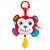 Plush Hanging Teether With Round Mirror Balibazoo – Monkey – MONKEY HEAD MIRROR - Imagem 1