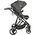 Carrinho Travel System Cosmos com Bebê Conforto e Base isofix - Melange Preto - Imagem 4