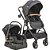 Carrinho Travel System Cosmos com Bebê Conforto e Base - Melange Preto - Imagem 2