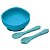 Conjunto Bowl com Garfo e Colher KaBaby Azul - Imagem 1