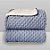 Cobertor Plush com Sherpa Dots 0,90X1,10 Azul - Imagem 1