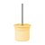 Copo Snack com Tampa e Canudo em Silicone 180ml - Amarelo e Cinza - Imagem 1