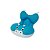 Almofada Para Banho Baby Pil Hipopótamo Luca Azul Claro - Imagem 2