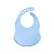 Babador De Silicone Petit Piá com Pega Migalhas Léo Azul - Imagem 2