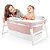 Banheira De Plástico Grande Rosa Baby Pil - Imagem 2