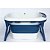 Banheira De Plástico Media Azul Marinho Baby Pil - Imagem 2
