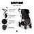 Carrinho De Bebê Infantil Samba ABC Design Diamante Rose Gold - Imagem 2