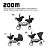 Carrinho De Bebê Para Gêmeos Zoom ABC Design Storm - Imagem 17