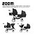 Carrinho De Bebê Para Gêmeos Zoom ABC Design Storm - Imagem 16