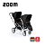 Carrinho De Bebê Para Gêmeos Zoom ABC Design Storm - Imagem 11