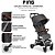 Carrinho De Bebê Ping ABC Design Diamante Asphalt - Imagem 5
