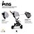 Carrinho De Bebê Ping ABC Design Graphite - Imagem 4