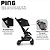Carrinho De Bebê Ping ABC Design Woven Black - Imagem 2