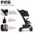 Carrinho De Bebê Ping ABC Design Woven Black - Imagem 6