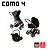 Carrinho de Bebê Travel System Como 4 ABC Design Diamante Rose Gold - Imagem 1