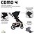 Carrinho de Bebê Travel System Como 4 ABC Design Diamante Rose Gold - Imagem 7