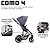 Carrinho de Bebê Travel System Como 4 ABC Design Diamante Asphalt - Imagem 8