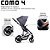 Carrinho de Bebê Travel System Como 4 ABC Design Diamante Asphalt - Imagem 7