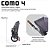 Carrinho de Bebê Travel System Como 4 ABC Design Diamante Asphalt - Imagem 10
