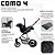Carrinho de Bebê Travel System Como 4 ABC Design Diamante Asphalt - Imagem 6
