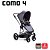 Carrinho de Bebê Travel System Como 4 ABC Design Diamante Asphalt - Imagem 2