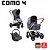 Carrinho de Bebê Travel System Como 4 ABC Design Diamante Asphalt - Imagem 1