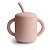 Copo Infantil Mushie Com Alças e Canudo Blush - BR - Imagem 1