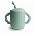 Copo Infantil Mushie Com Alças e Canudo Cambridge Blue - BR - Imagem 1