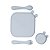 Kit De Alimentação Infantil de Silicone Petit Piá 4 Peças Azul - Imagem 3