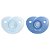 Kit de Chupetas Avent Soothie 2 Peças Coração Azul/Azul Claro 0-3M - BR - Imagem 1