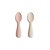 Kit de Colheres Para Bebês Mushie Blush e Shifting Sand - BR - Imagem 1