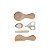 Kit de Cuidados e Higiene do Bebê Petit Pia 5 Peças Nude - Imagem 1