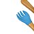 Kit de Talheres Infantil Bambu e Silicone Petit Piá Azul - Imagem 4