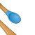 Kit de Talheres Infantil Bambu e Silicone Petit Piá Azul - Imagem 5